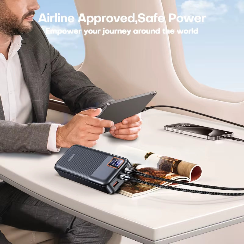 Power Bank 20000Mah PD20W External Large Battery Capacity 22.5W Fast Charging Portable Charger for Iphone Samsung Xiaomi