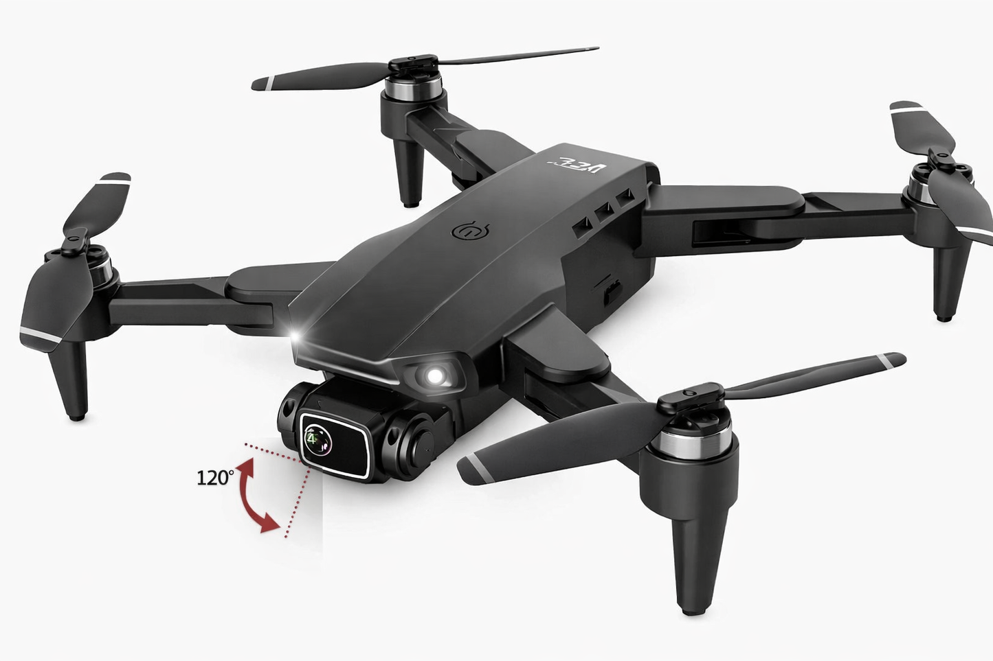 L900 Pro GPS Foldable Drone - HD 4K Dual Camera - Black