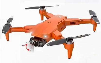 L900 Pro GPS Foldable Drone - HD 4K Dual Camera - Orange