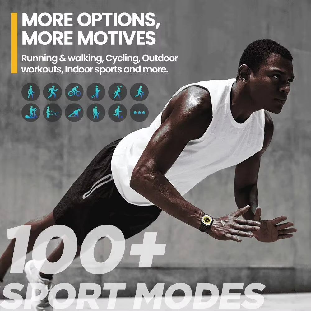 New  GTS 3 Voice Calling Smart Watch Ultra-Big 2.03'' HD Screen 24H Health Monitor 100+ Sport Modes 200+ Watch Faces